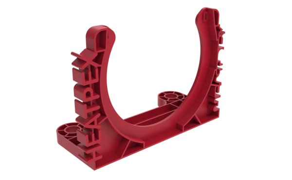 HEATPEX ARIA CONNECT Uchwyt do rury 90  mm czerwony - 100 szt.