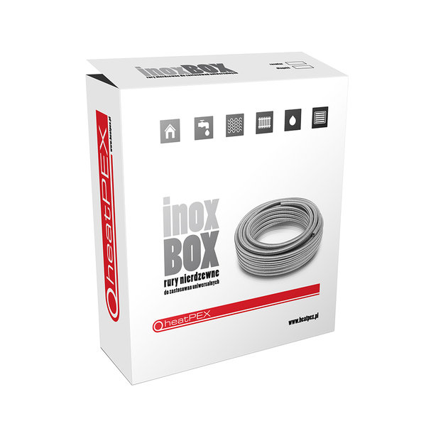 HEATPEX Inox BOX elastyczna rura ze stali nierdzewnej Dn12