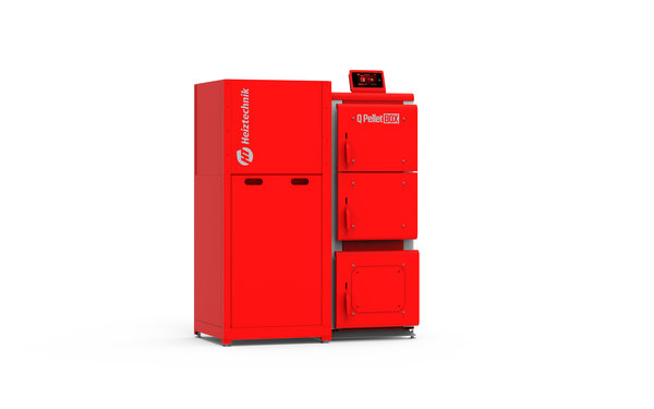 Kocioł Q PELLET BOX 20 kW -aut.Touch/pal.PH+/Lewy/Komin w górę