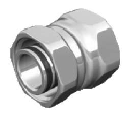 Adapter M 22 x 1,5 - Rp 1/2 - chrom