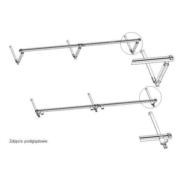 Uchwyt korekcyjny KS2600-15-4-H500.K112