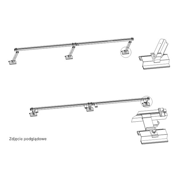 Uchwyt korekcyjny KS2600-15-3-T150.K511