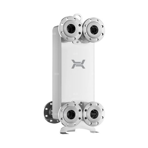 Wymiennik ciepła HEXONIC LD235LN-160-2S-DN80.SS płytowy CO, lutowany, 200'C, 25 bar - 160 płyt