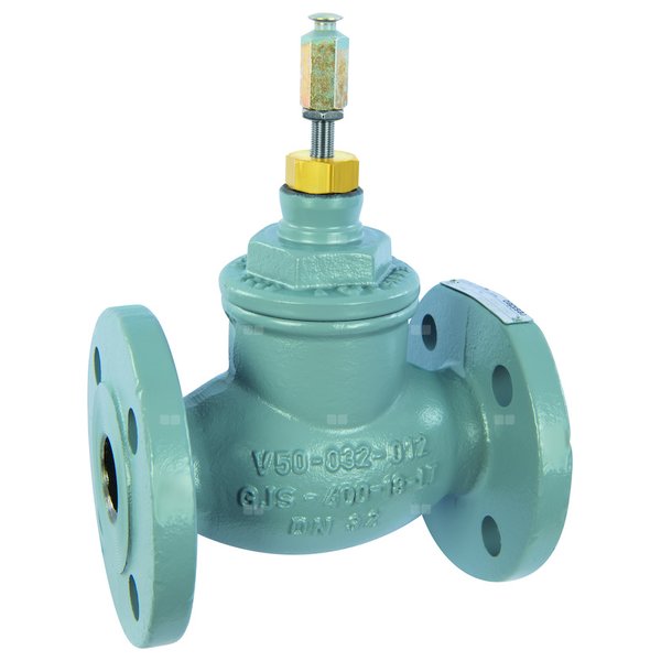 Zawór przelotowy, kołnierzowy, DN32, PN16, kvs 16, żeliwo sferoidalne