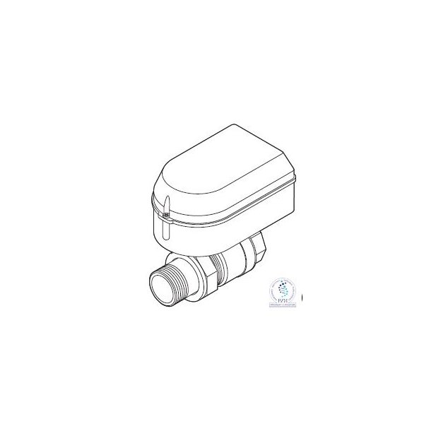 Zawór wodny odcinający, 1 1/4", z napędem 230V, IP44, 30 sek., kvs=123 m3/godz.