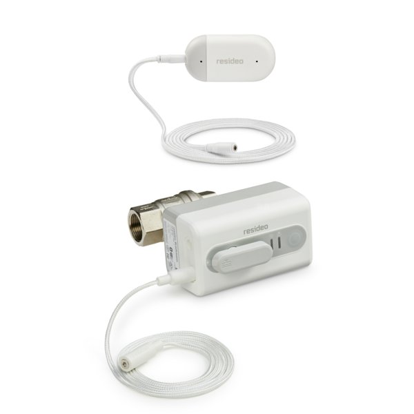 Zawór odcinający kulowy 1'' z siłownikiem L5 WiFi w zestawie z czujnikiem zalania i zamarzania L1 WiFi