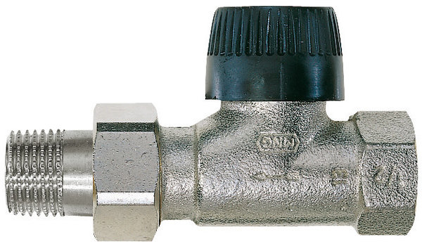 Zawór termostatyczny, prosty, z wkładką BB, 3/8", długi korpus