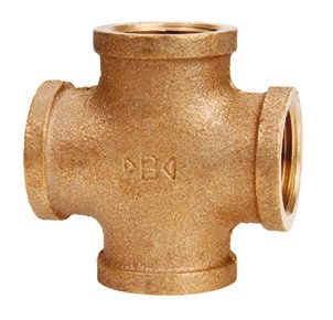 Czwórnik IBP 3180 brąz 1/2" x 1/2" x 1/2" x 1/2", GW