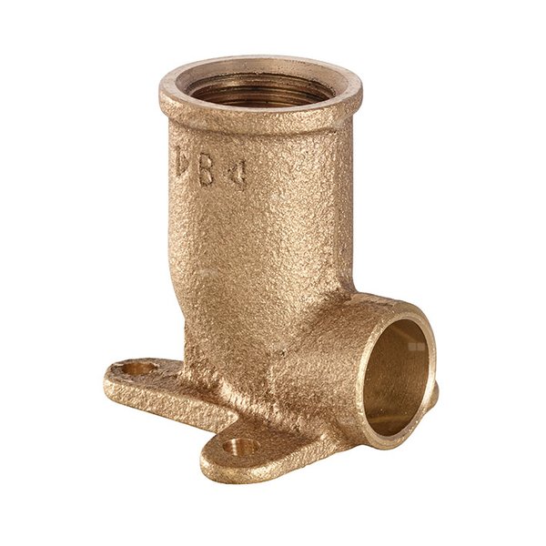 Kolano z łapami - 3 mocowania 90' IBP 4471 F, brąz, 15 mm x 1/2'' (ML x GW)