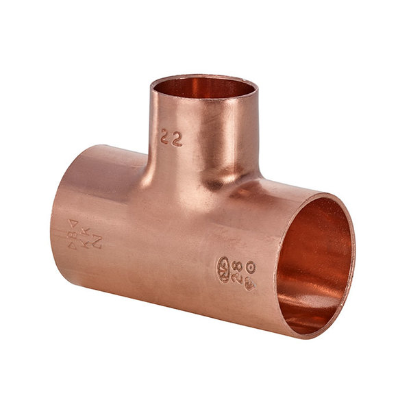 Trójnik IBP 5130 Równoprzelotowy Cu 159 mm x 159 mm x 159 mm (lut wewnętrzny x lut wewnętrzny x lut wewnętrzny)
