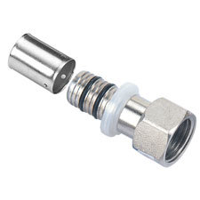 Złącze IBP P7359 G, mosiądz niklowany, 16 x 1/2'' (system b flex x GW)