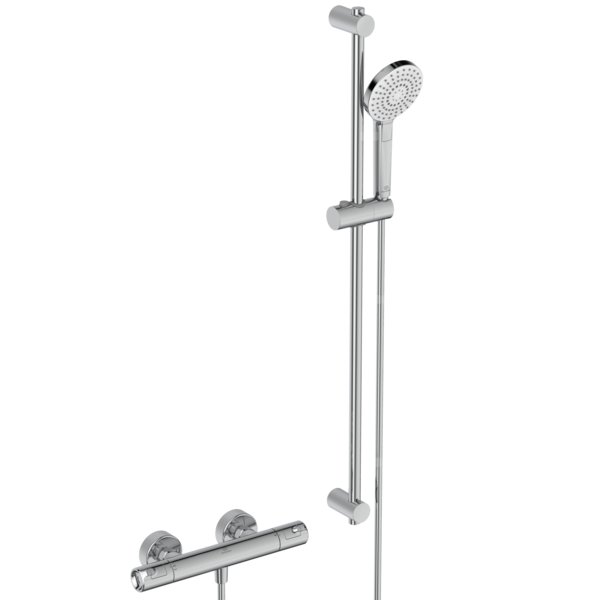 Ceratherm T50 bateria termostatyczna natryskowa ścienna z zestawem natryskowym