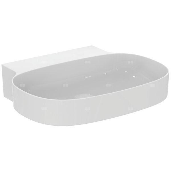 LINDA-X Umywalka 60cm B/O B/P GLOSS WHI