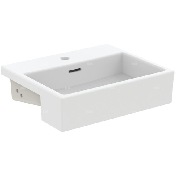 EXTRA Umywalka półblatowa 50 1TH OF SILK White