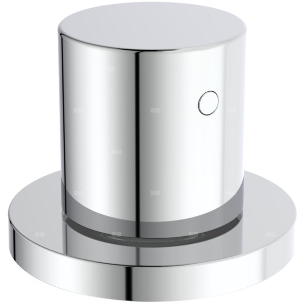 Przełącznik 3/4 zaokrąglony KIT2 Chrom