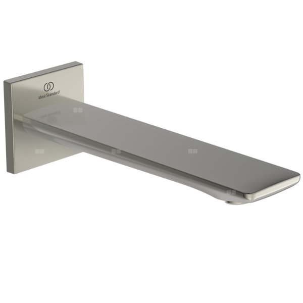 Wylewka ścienna CONCA 180MM SILV STO