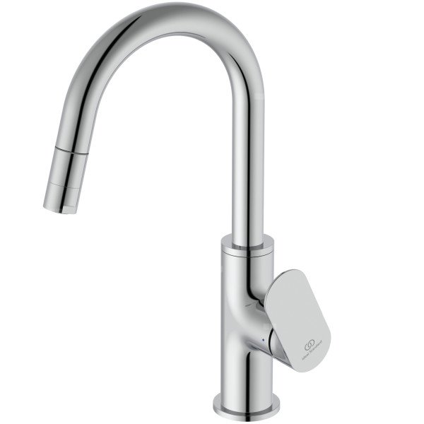 Bateria umywalkowa 103x197x300 mm, wylewka 150 mm 3.8 l/min (3 bary), z korkiem - CERALIFE O
