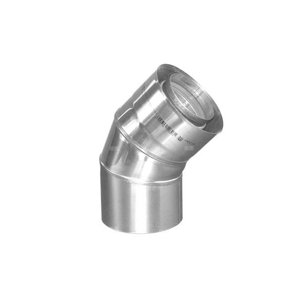 Kolano koncentryczne 45' FI80/125 - Białe