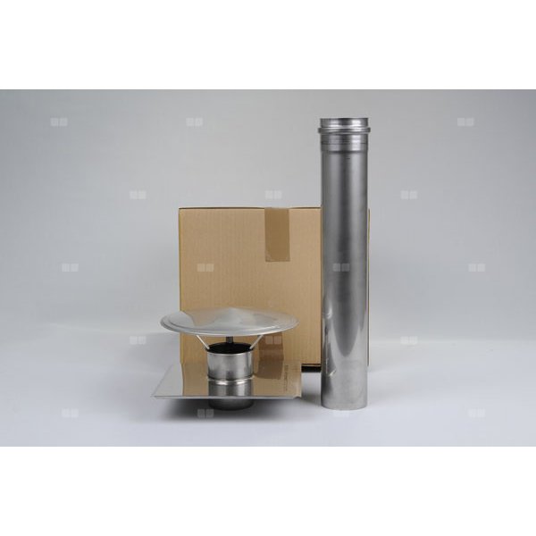 Końcówka wylotu spalin FI80 ze stali nierdzewnej