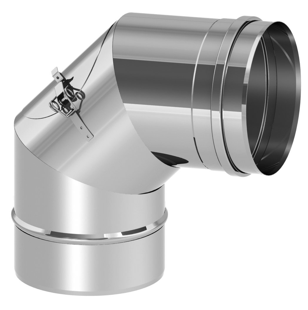 Kolano sztywne 87st. fi150mm z wyczystką