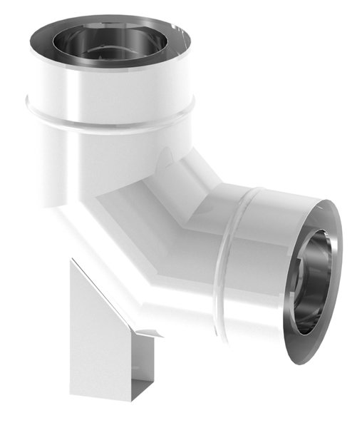 Kolano 87st. fi80/125mm z podporą ekonomic, z uszczelką