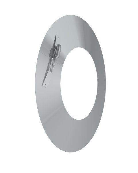 Kołnierz przeciwdeszczowy fi 80 mm JEREMIAS 360-TWIN31 stal nierdzewna