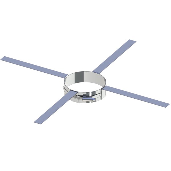 Obejma mocująca dachowa JEREMIAS FU40 stal nierdzewna fi 250 mm
