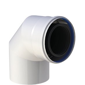 Kolano 87st. fi100/150mm białe