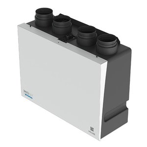 Rekuperator HOUSE250 -wP, wym krzyż-przeciwprądowy bez nagrzewnicy wstępnej/wtórnej, bypass mech.