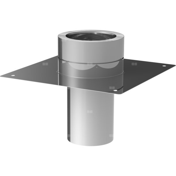 Element do czyszczenia fi130mm z płytą fundamentową z odpływem w dół