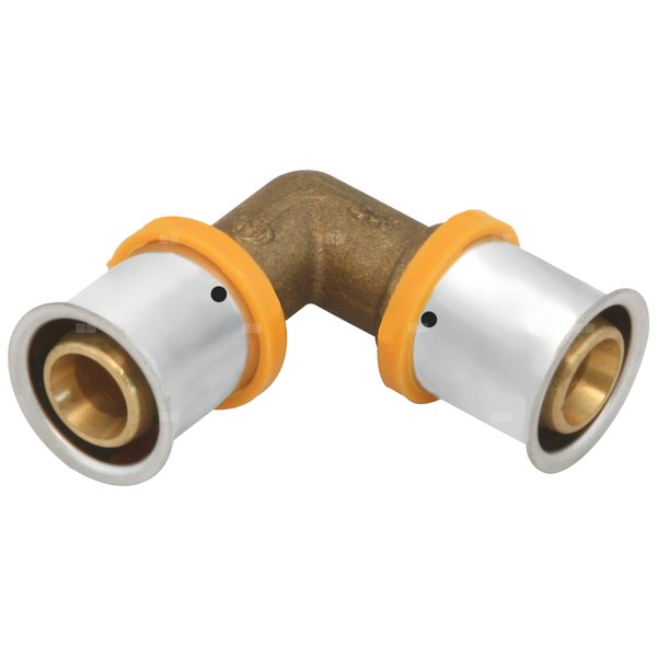 Kolano 90' mosiężne ultraPRESS - 16