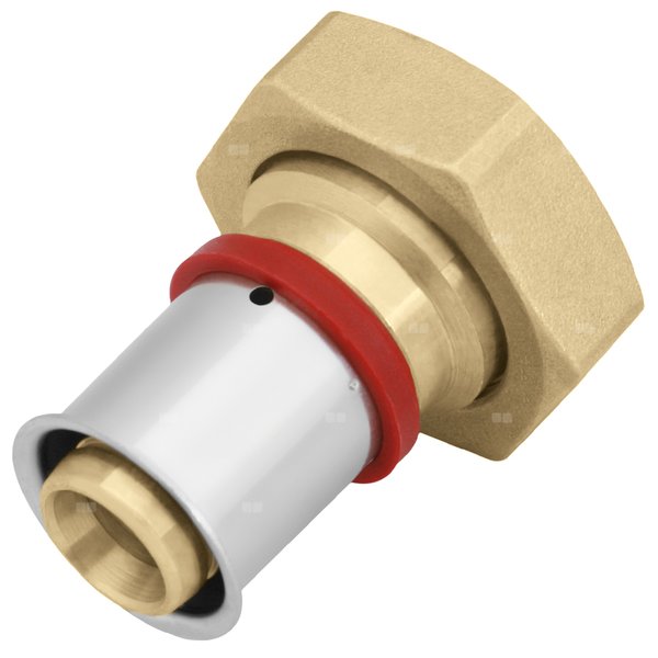 Półśrubunek mosiężny z płaskim uszczelnieniem GW ultraPRESS - 16 G1/2"