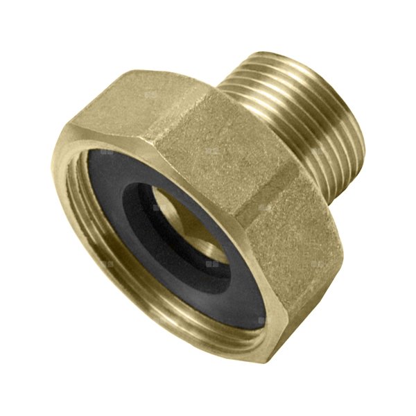 Półśrubunek mosiężny GZ/GW z płaskim uszczelnieniem - 1" x 1 1/4"