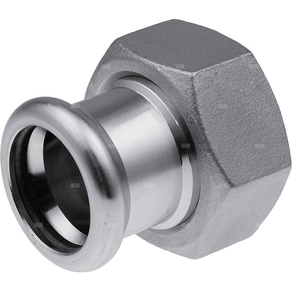 Półśrubunek z płaskim uszczelnieniem GW Inox - 22 G1"