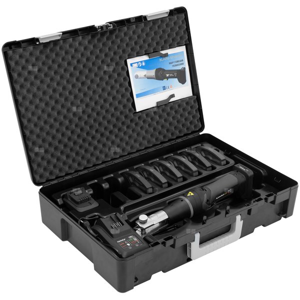 Komplet narzędzi - zaciskarka KAN-therm Mini + szczęki o profilu "TH" - 16-32