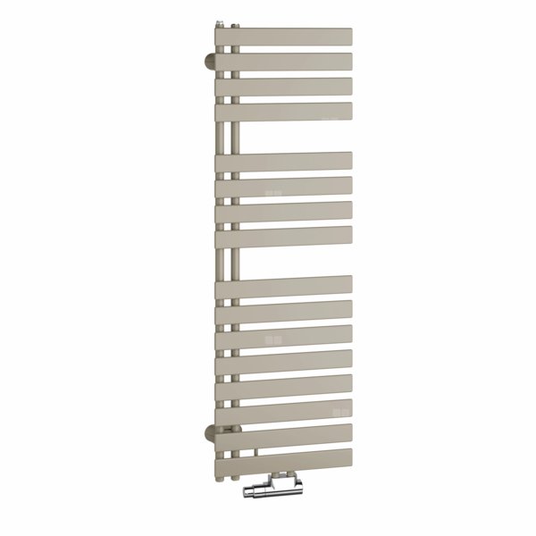 Grzejnik G.ła.Kermi®Credo®Half®flat-E,1000x450x37, max.P400, srebro bł.,FKS biały,lew.EU,SKI