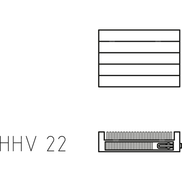 Grzejnik płytowy typ 22 KERMI V-HHV, z osłonami wym. 350 x 1100 mm, kolor biały, moc 1417 W