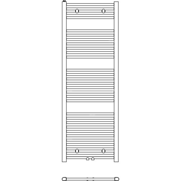 Grzejnik drabinkowy KERMI B20, wym. 1174 x 390 mm, kolor biały, moc 422W