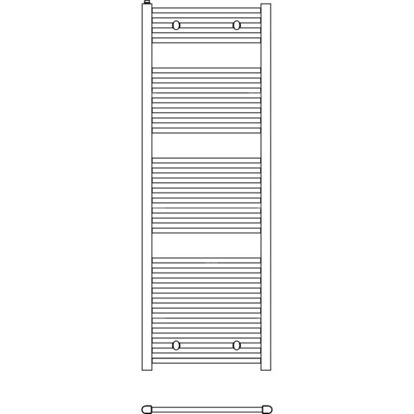 Grzejnik drabinkowy KERMI B20, wym. 1174 x 390 mm, kolor biały, moc 422W
