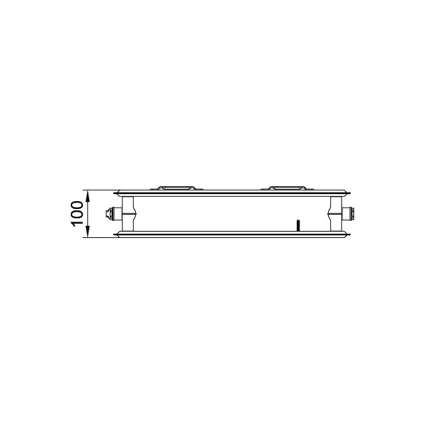Grzejnik płytowy typ 20 KERMI X2 Profil-K wym. 500 x 2300 mm, kolor biały, moc 2031 W