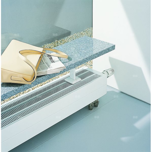 Konwektor Kermi V-Konvektor Typ21 BH280x72x600mm QN485, weiß, 6 bar, m. Abd., Vent. re