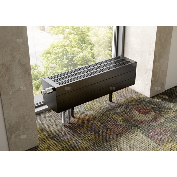 Konwektor Kermi V-Kon S Typ55 BH70x316x4600mm QN5046, weiß, 6 bar, m. Abd., Vent. re