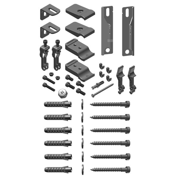 Zestaw mocujący 15 AK3 / -EDuett / Duolino RAL9016