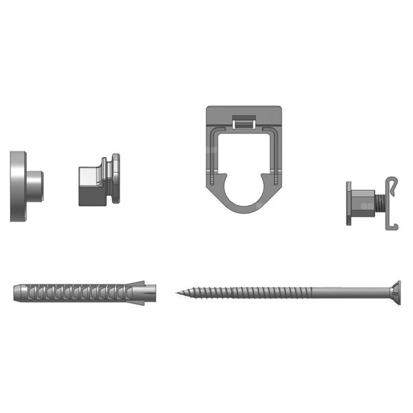 Zestaw mocowań do domów prefabrykowanych Kermi 1WA 30 mm, typ 11 - 33