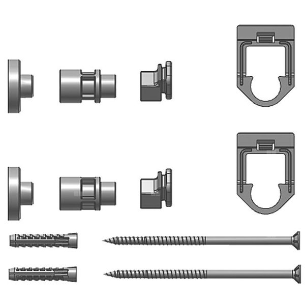 Zestaw mocowań Kermi Fertighausbefestigung 2er Set WA 30mm, Typ 11-33, 3. Konsole ab BL1800