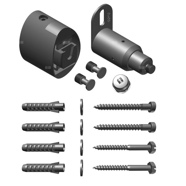 Zestaw mocujący Kermi Ideo biały