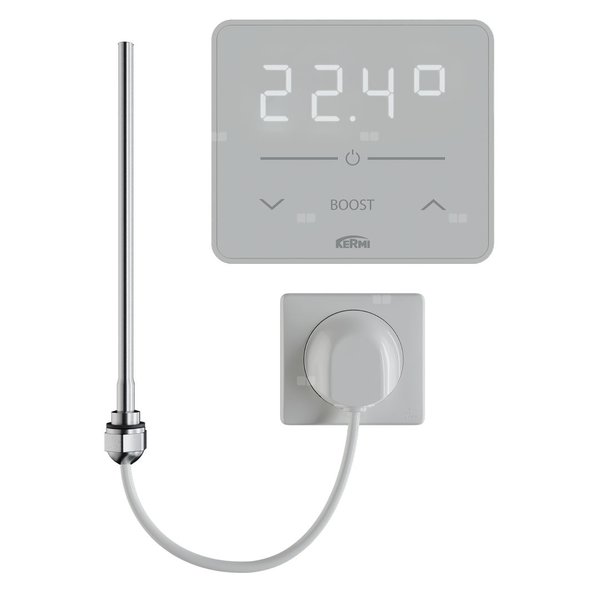 Wkład grzewczy WWS, 400 watów klasa ochrony 1, RAL 9017, Kermi