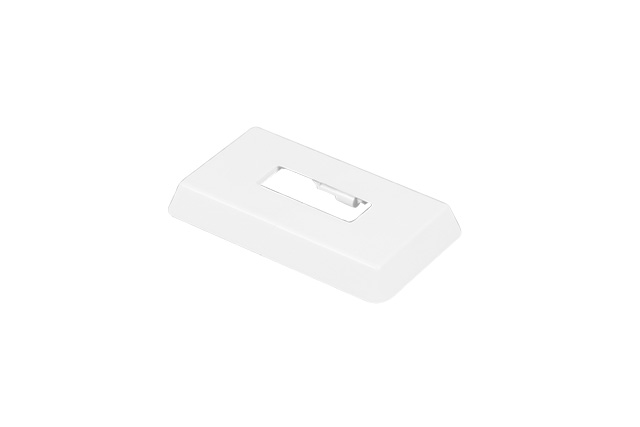 apertura na stopka wspornika pionowego surowa podłoga montaż,biały,30x10mm