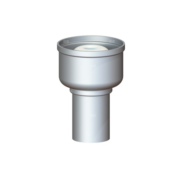 Korpus Ferrofix DN70, odpływ pionowy, z krawędzią połączeniową, system 125