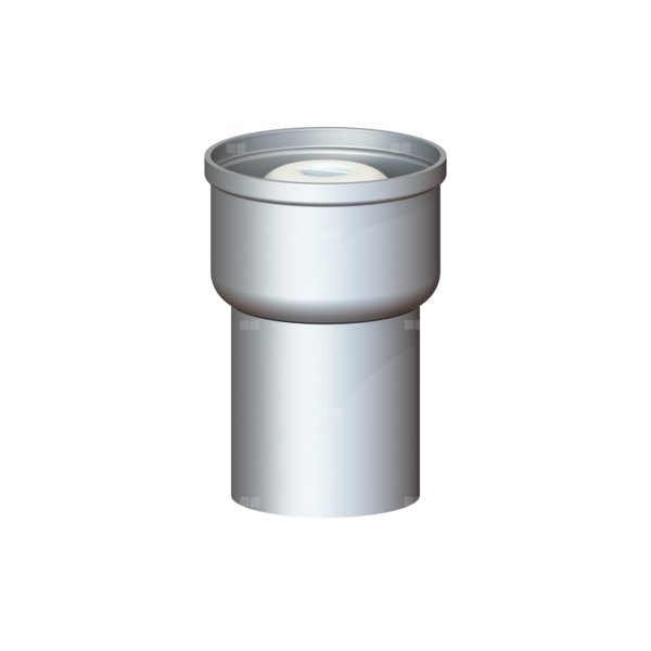 Korpus Ferrofix DN100, odpływ pionowy, z krawędzią połączeniową, system 125